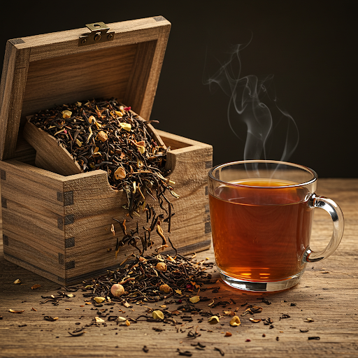 Golden Aroma: Aromatic Herbal Tea