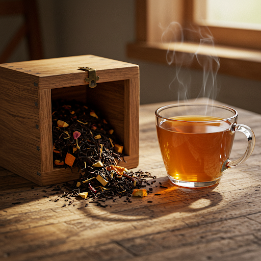 Golden Spice Herbal Brew: Rosemary, Cinnamon, Turmeric & Black Pepper Tea