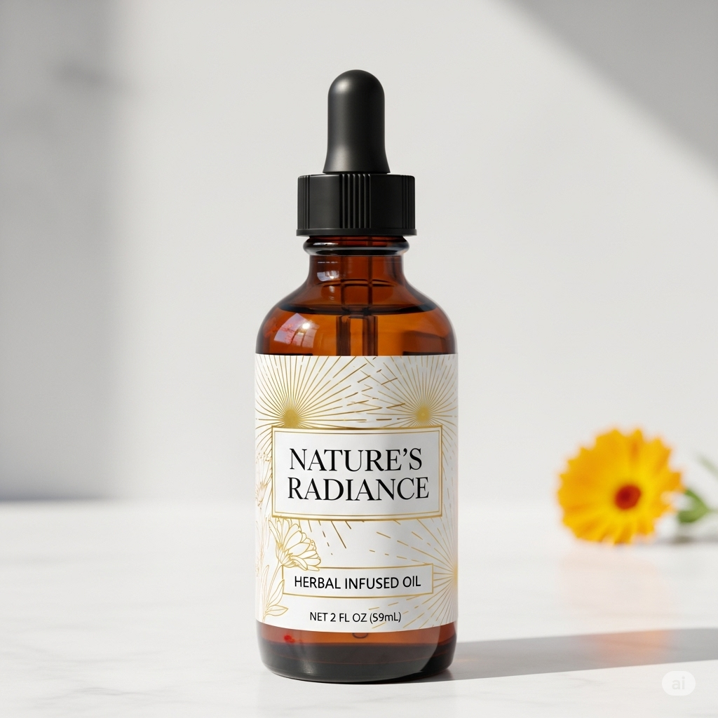 Nature's Radiance: Herbal Infused Oil