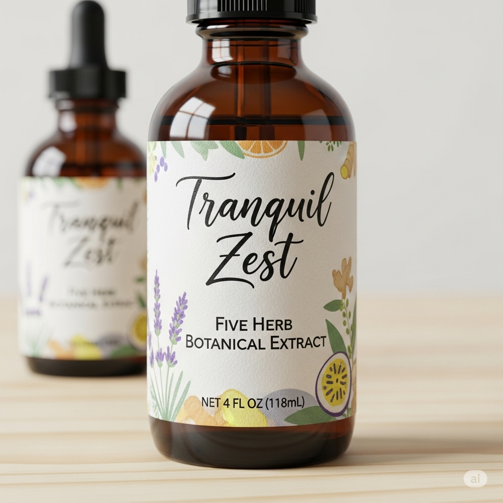 Tranquil Zest: Five Herb Botanical Extract