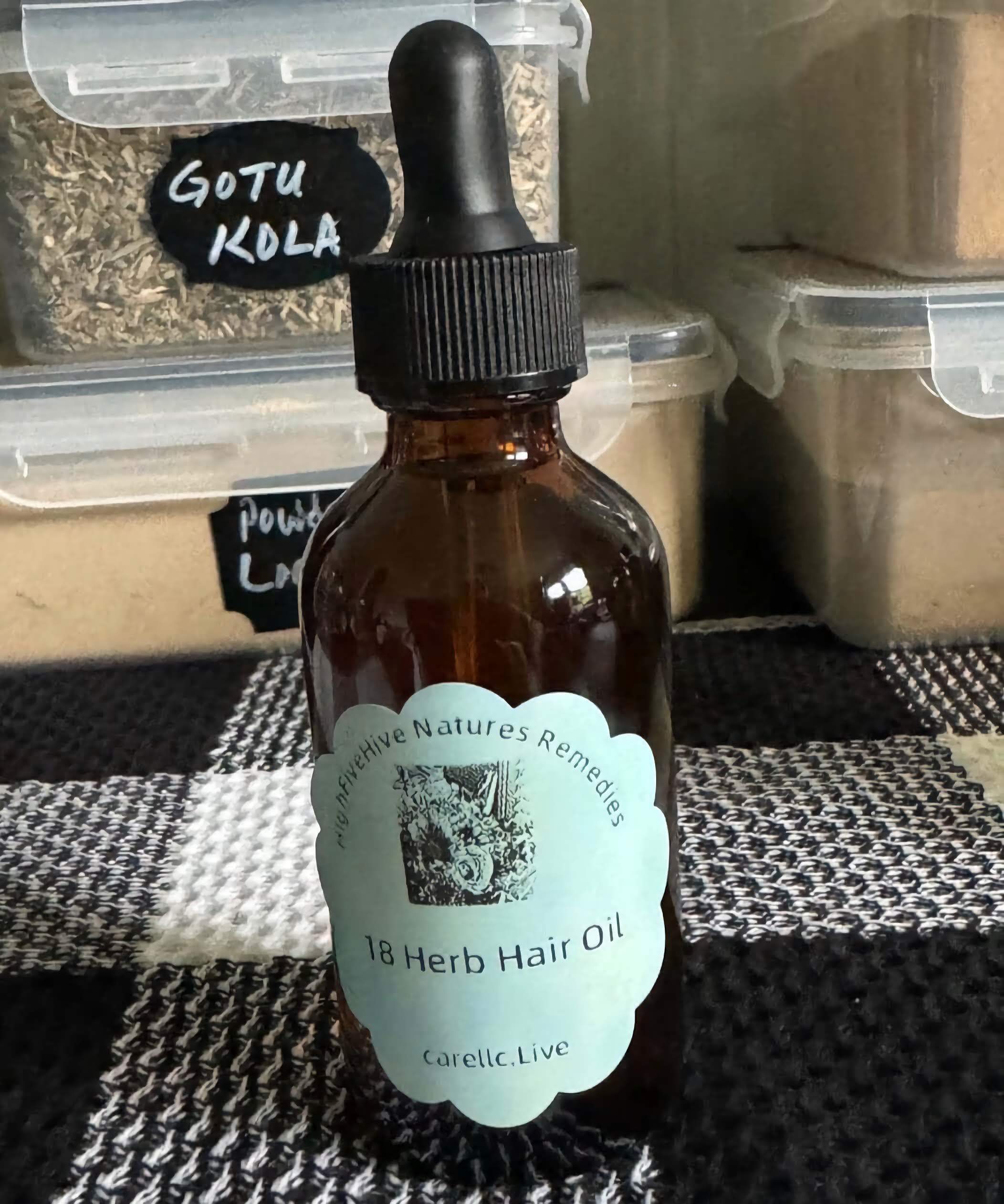 Radiant Roots: 18-Herb Nourishing Argan Hair Oil