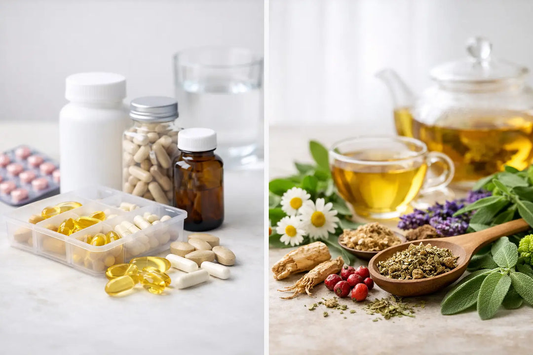Menopause Supplements vs Herbal Remedies