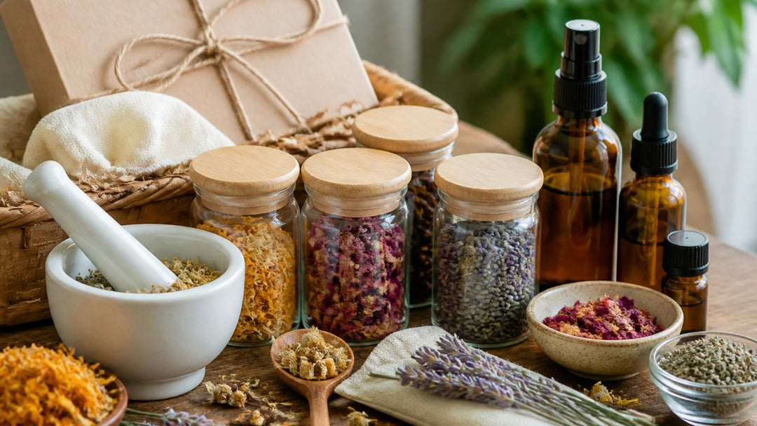 Gift Guide for Natural Herbal Self Care Bundles