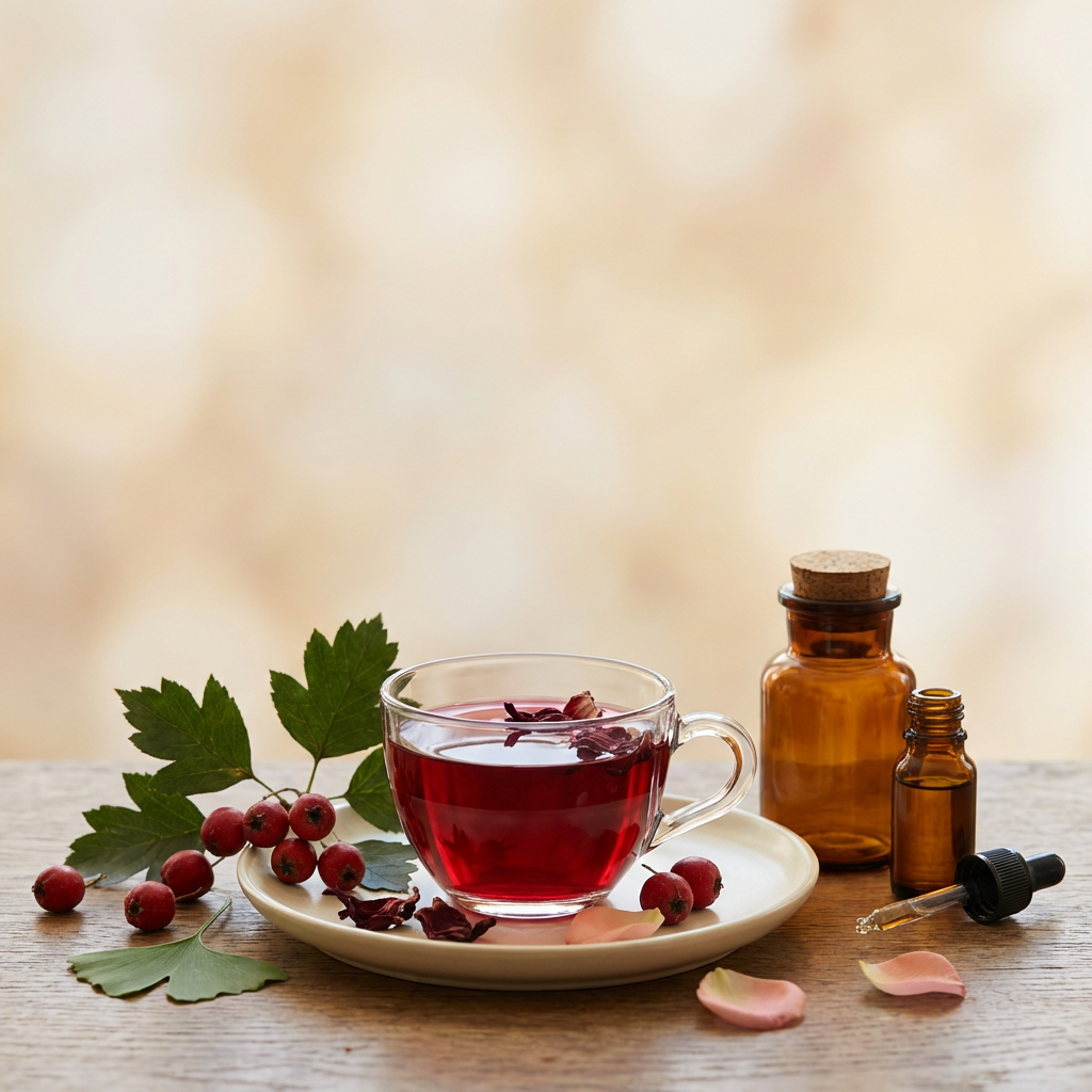 Heart & Blood Pressure Support Teas | Hibiscus + Hawthorn