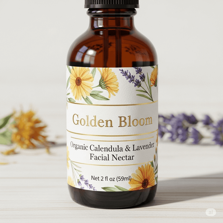 Golden Bloom Organic Calendula & Lavender Facial Nectar