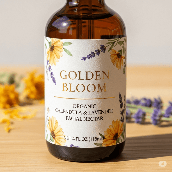 Golden Bloom Organic Calendula & Lavender Facial Nectar
