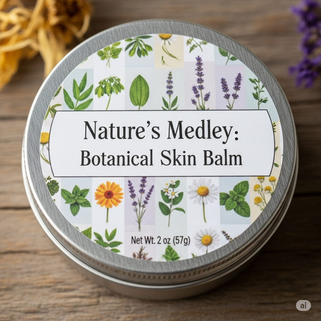 Nature's Medley: Botanical Skin Balm