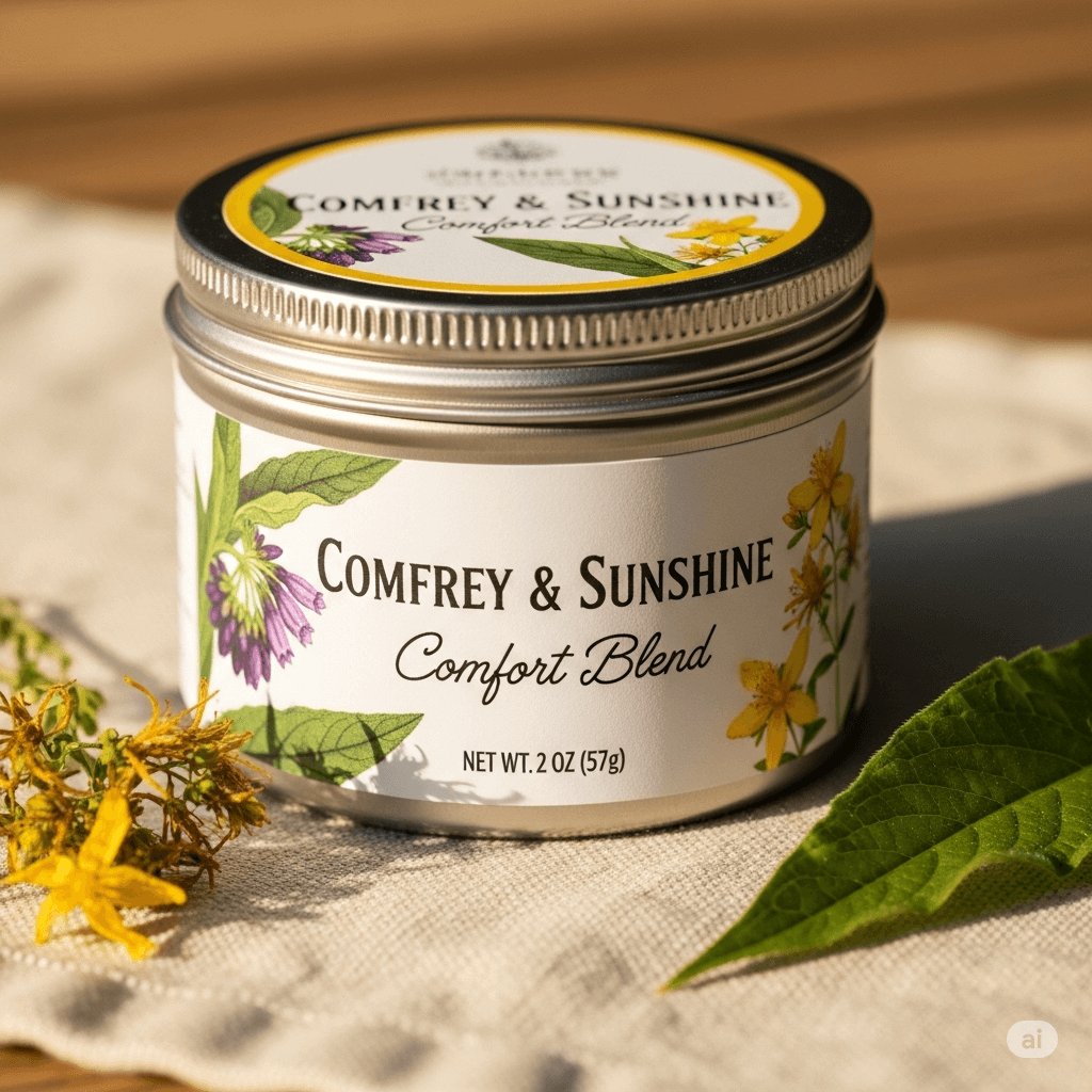Comfrey &Sunshine Comfort A Traditional Topical Herbal Blend